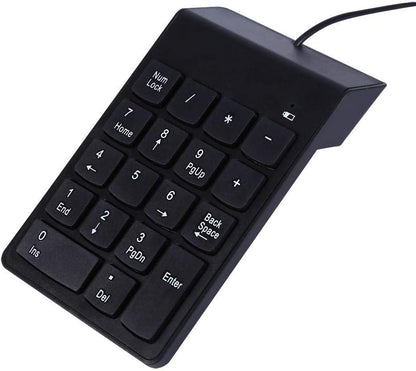 18 Keys USB Numeric Keypad Mini Numpad for Laptop Desktop PC Plug &amp; Play No Driver Required