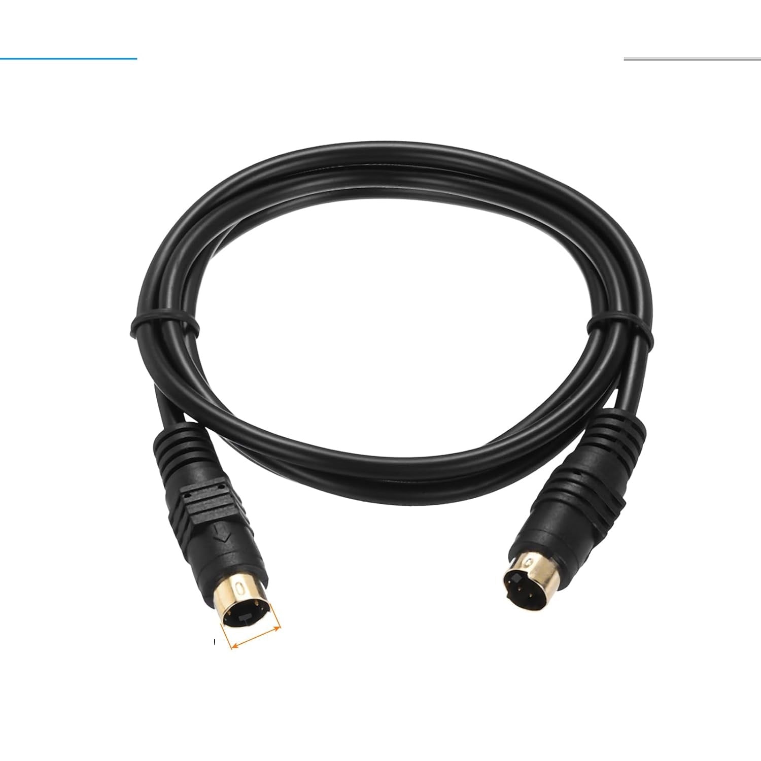 Mini DIN 4 Pin S-Video Cable Male to Male S-VHS AV Cable for TV Monitor DVD VCR Receiver High Quality Video Cable