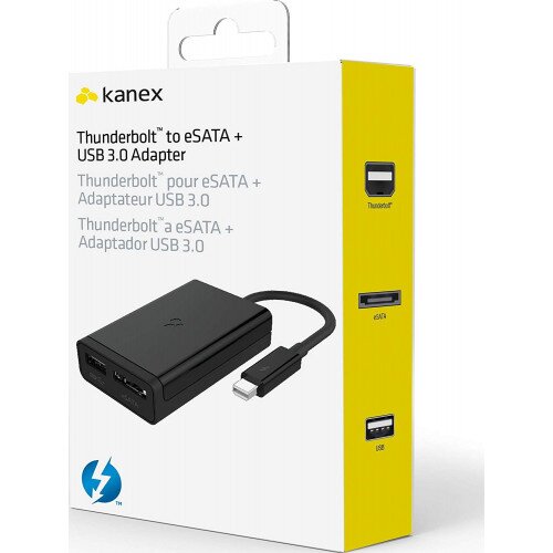 Kanex Thunderbolt to eSATA + USB 3.0 Adapter for Apple