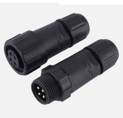 4 Pin Male Female Waterproof Cable Connector Set – Outdoor Wire Harness Adapter Socket for Boat, Marine & Automotive Use