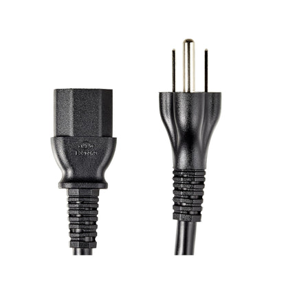 1.5M PC Power Cord 3 Prong AC Cable – 18 AWG 125V Power Cable for Computer, Monitor, TV – Heavy Duty Black Power Supply Cord