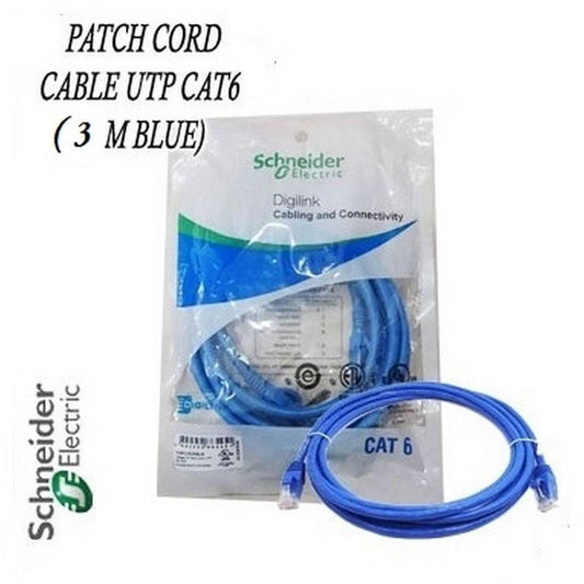 Cat6 FTP Patch Cord 3 Meter Original copper branded blue cable hi speed A One long life