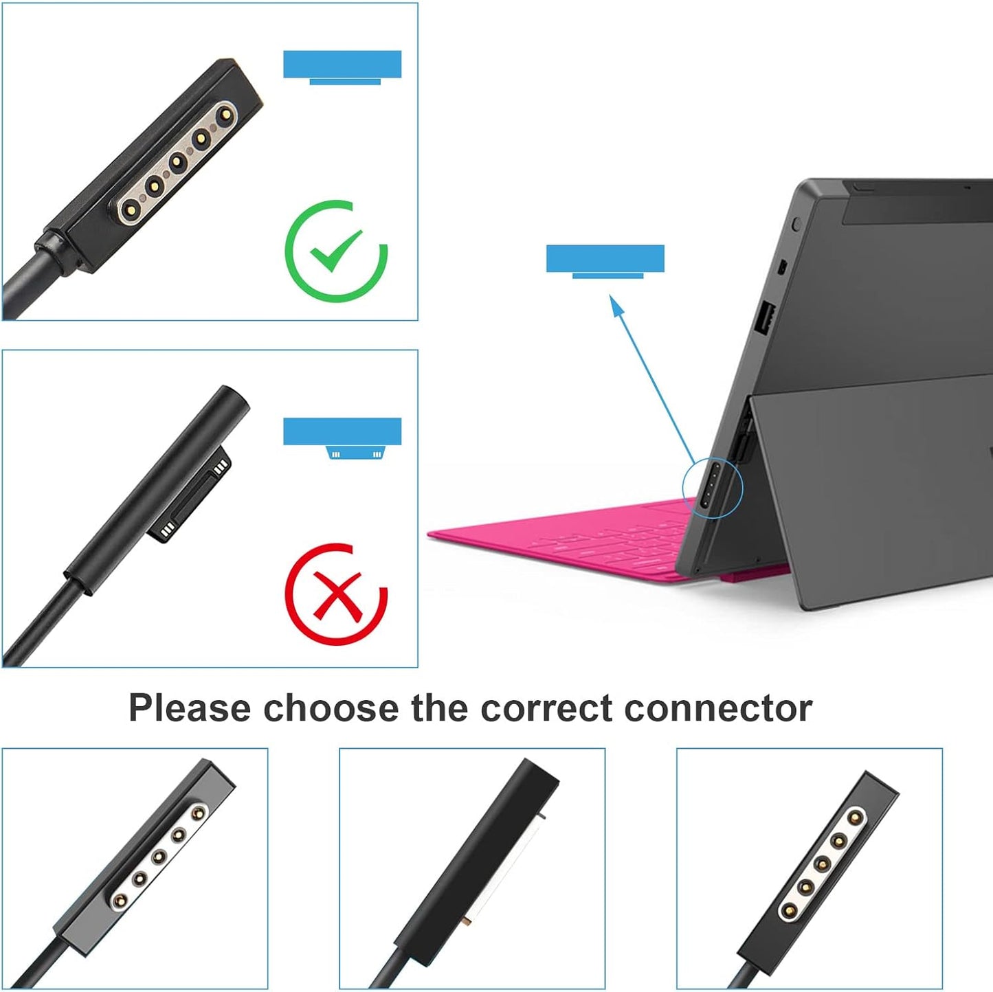 24W 12V 2A AC  orignal Adapter for Surface RT Surface Pro 1 and Surface 2 1512 1513 1516 1572 Orignal Charger