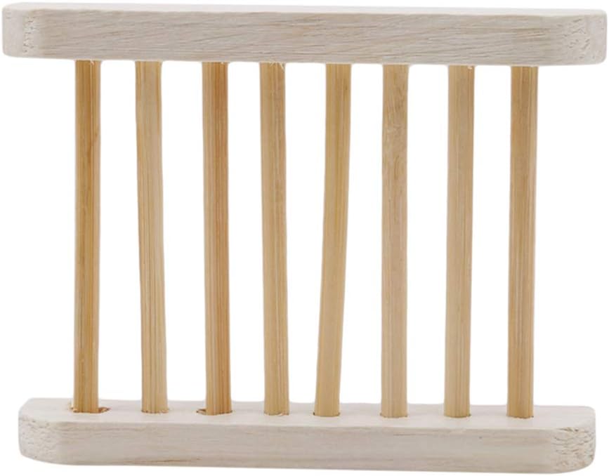 1 Pack Natural Wooden Soap Rack, Simple Soap Rack, Household Bathroom Soap Dish made with 100% original Wood