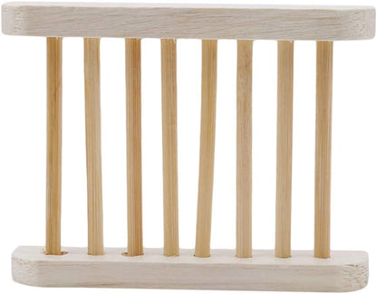 1 Pack Natural Wooden Soap Rack, Simple Soap Rack, Household Bathroom Soap Dish made with 100% original Wood