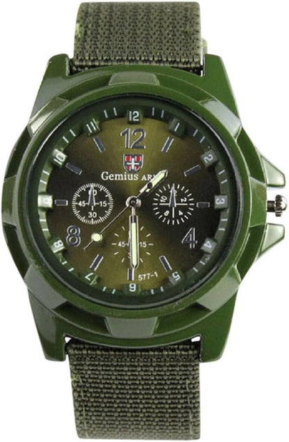 sport nylon band military quartz wach men watches army write calour