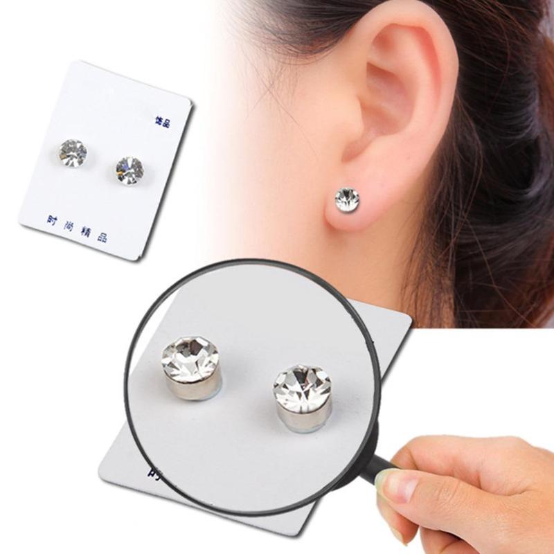 1 Pair Magnetic Slimming Earrings Lose Weight Massage Slim Ear Studs Patch