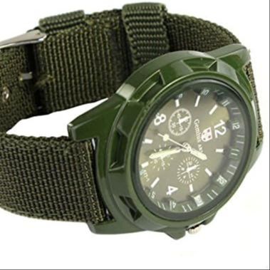 sport nylon band military quartz wach men watches army write calour