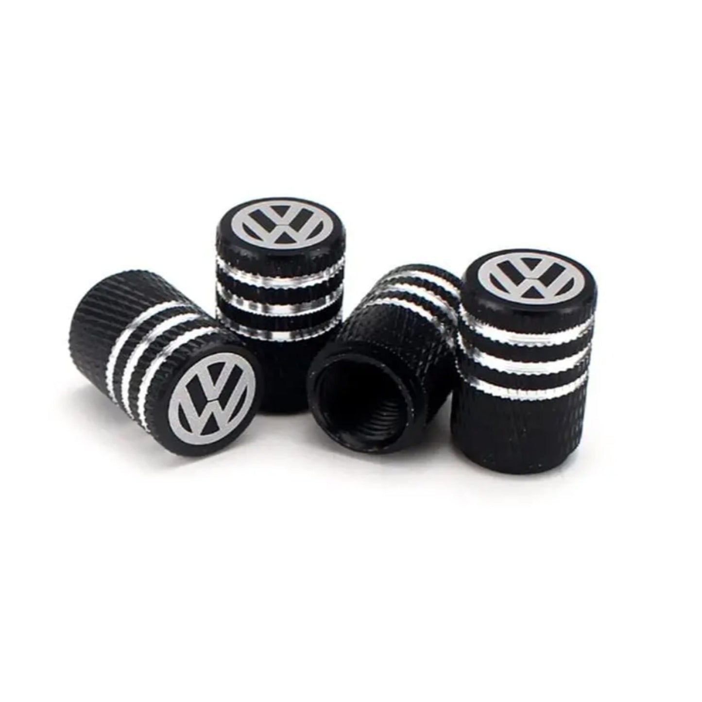 Volkswagen Logo Tire Valve Stem Caps – Set of 4 | Stylish Dust-Proof Air Valve Covers for VW Cars