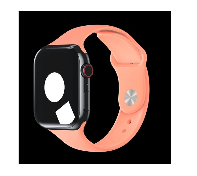 Peach Color Strap 38mm 40mm 42mm  Soft Silicone universal