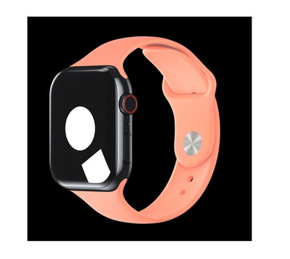 Peach Color Strap 38mm 40mm 42mm  Soft Silicone universal