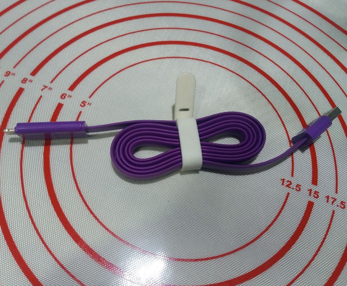 2 in 1 JNC Mobile charging Dual cable iphone and android High Quality A One Soft Ruber Long Life