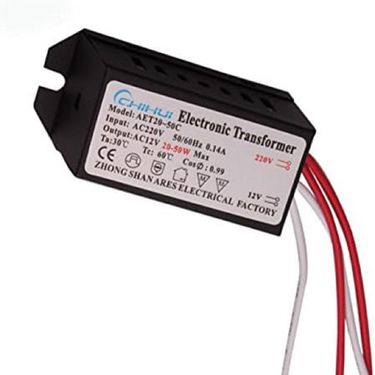AC 220V to AC 12V 20-50W LED Light Strip Power Adapter Electronic Transformer