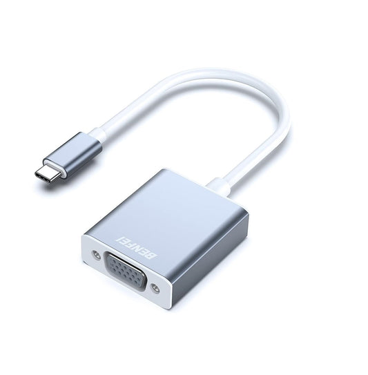 USB Type C to VGA Adapter | Thunderbolt 3/4 Compatible | Full HD 1080P Video Converter for Mobile , Computer , Laptop & Projector