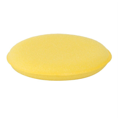Round Shaped 4 inch Dia Sponge Wax Applicator Pads Yellow