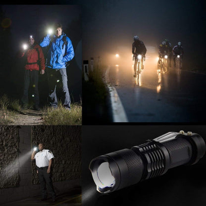 🔦 Mini CREE Flashlight – 360 Lumens  Super Bright LED Torch | Metal Case | Black | Battery NOT Included