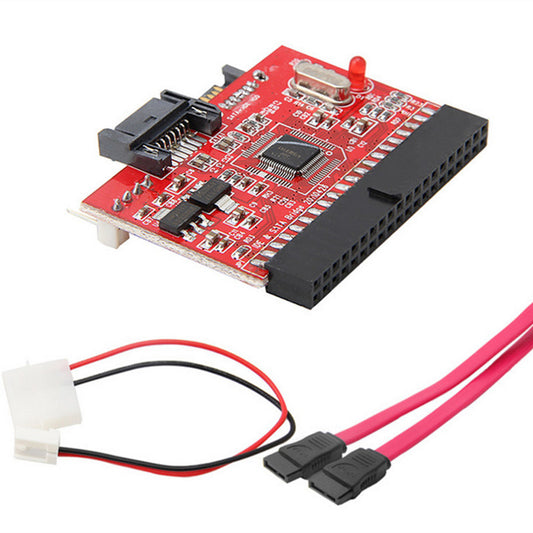 IDE to SATA or SATA to IDE Converter Adaptor ATA 100/133 Bi-Directional Card colur family black