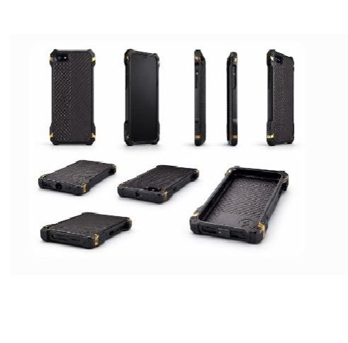 Luxury Aluminum Metal Bumper Phone Case – Shockproof Rugged Armor Element Style Cover with Anti-Slip Back & Camera Protection