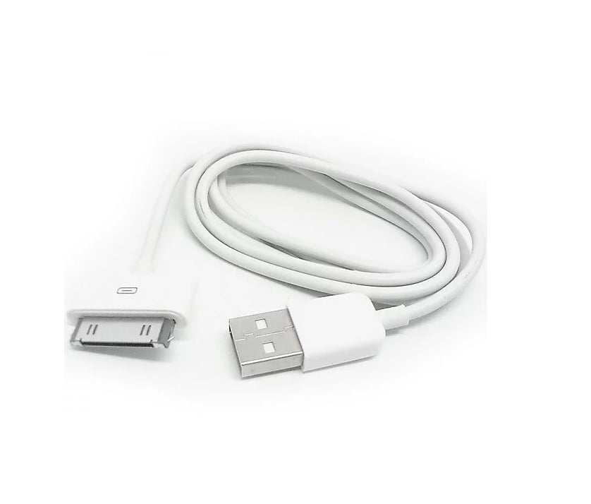 30 Pin Fast Charging USB Cable for Old Smartphone & Tablet | Data Sync Charging Cable | USB to 30 Pin Charger Cable White