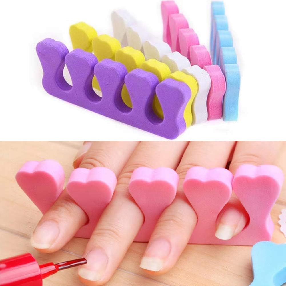 Toe Separators Finger Separators, 2 Pcs Soft Sponge Finger Toe Separator for Painting Nails, Toe Nail Separator, Toes Separators Pedicure, Salon Nail Art Pedicure Manicure Tool Beauty Tools