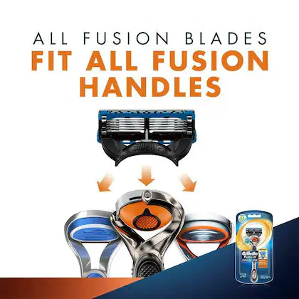 4Pcs Fusion 5 Blade Razor Cartridges – Ultra Sharp Stainless Steel 5-Layer Shaving Blades for Men