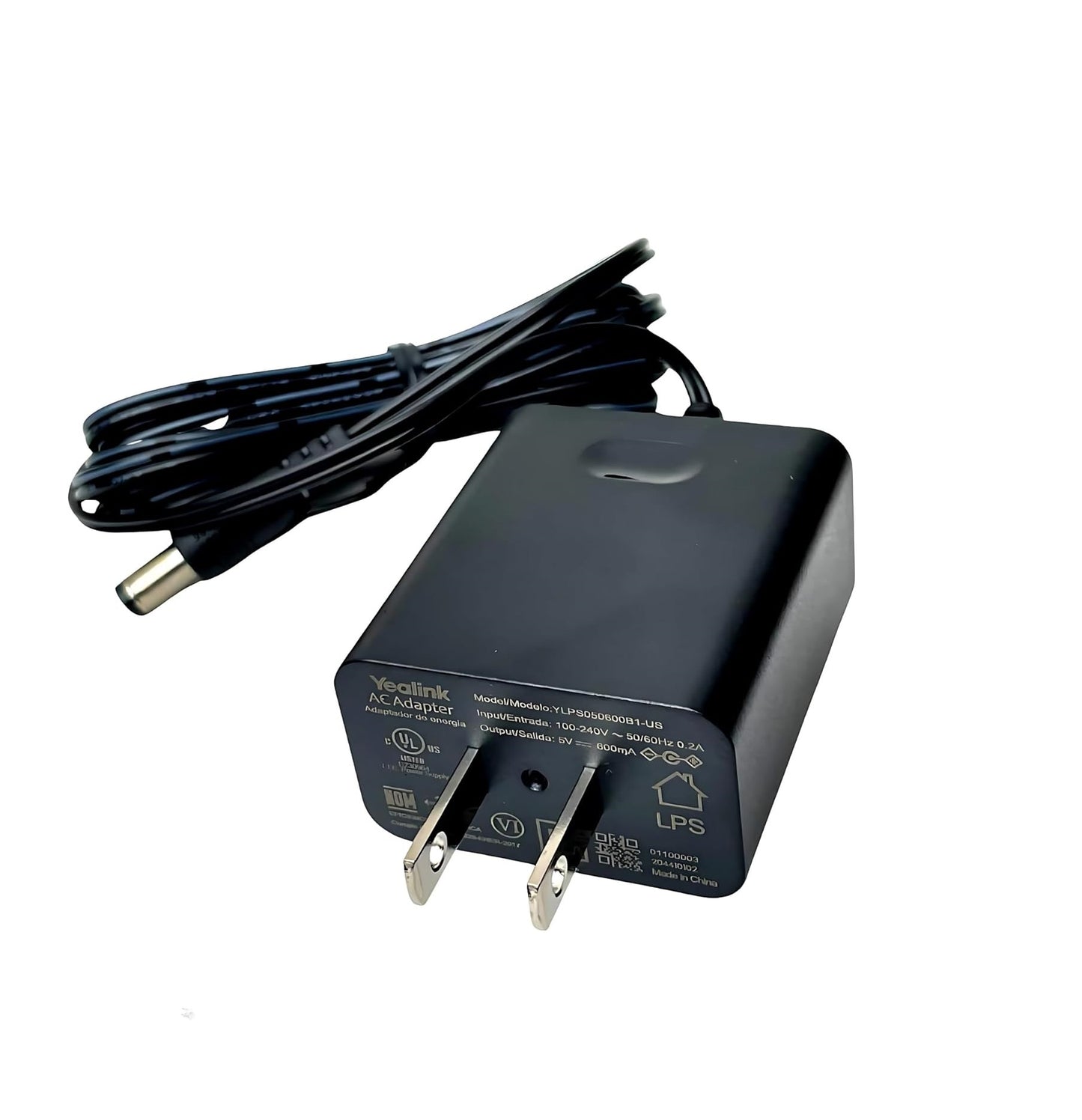 5V 0.6A IP Phone Power Adapter – 5.5mm Pin Compatible with T53, T41P, W56P, T21P, MP50 & Mor