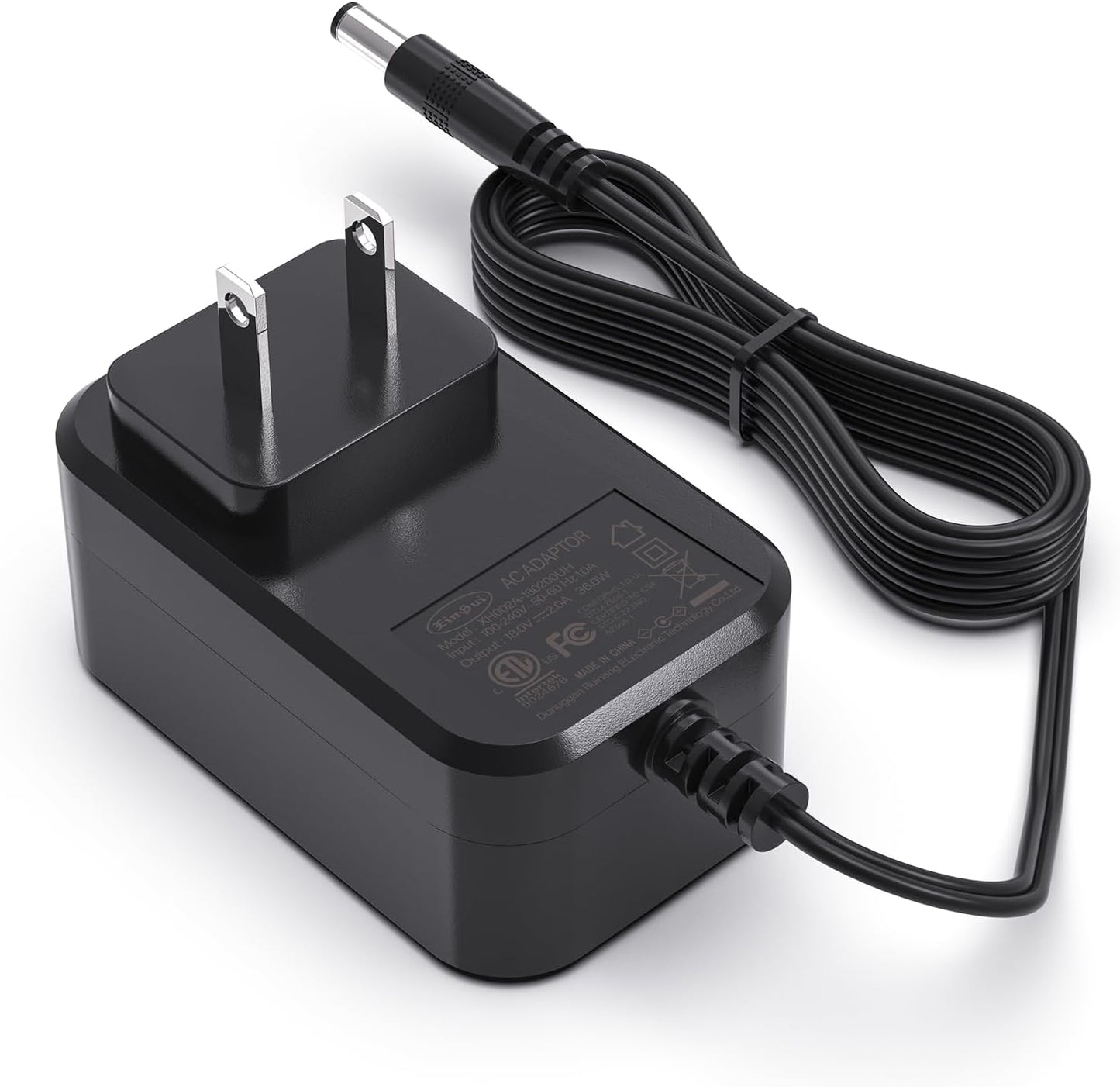 18V 2A Universal Power Supply Adapter – AC/DC 100-240V Converter, 5.5mm Jack Charger for CCTV, Router, LED Lights & Electronic Devices