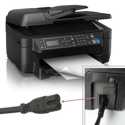 Universal AC Power Cable 2 Pin Cord for Camera Printer Power Adapter Charger