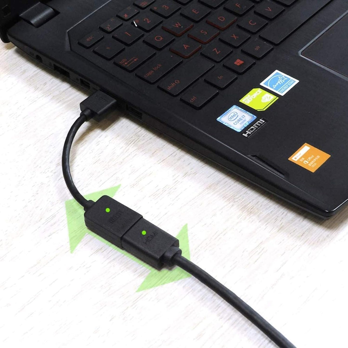 HDMI 2.0 Male to Female Extension Cable 30cm – 4K UHD, 3D, Streaming Device Compatible