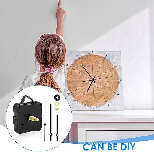 Quartz Clock Mechanism Kit High Torque Long Shaft – Silent DIY Wall Clock Movement Replacement Parts for Home Office Decor