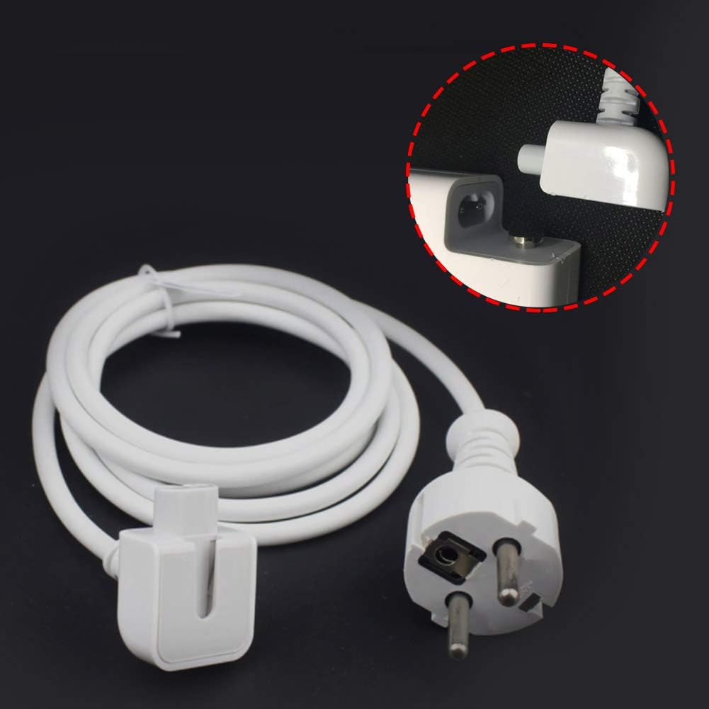 2 meter Extension Wall Cord Plug Eu Euro European Union Standard for Macbook 11 Inch 13 Inch 60w Macbook Pro 15- Or 17-inch 85w Power Adapter