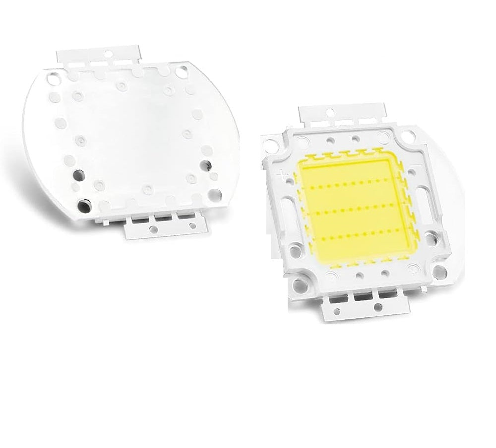30W High Power White COB LED Chip 6000K–6500K | 900mA DC 30V Super Bright SMD LED for DIY Lighting