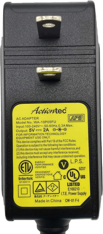 5 Volt 2 Amp AC Adapter 10W – 3.5mm DC Barrel Plug for Network Devices