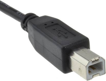 USB 2.0 Printer Cable A to B 3 Meter – High Speed 24AWG Copper Lead for Printer, Scanner & Fax | Durable USB Type A to Type B Connector (Black)