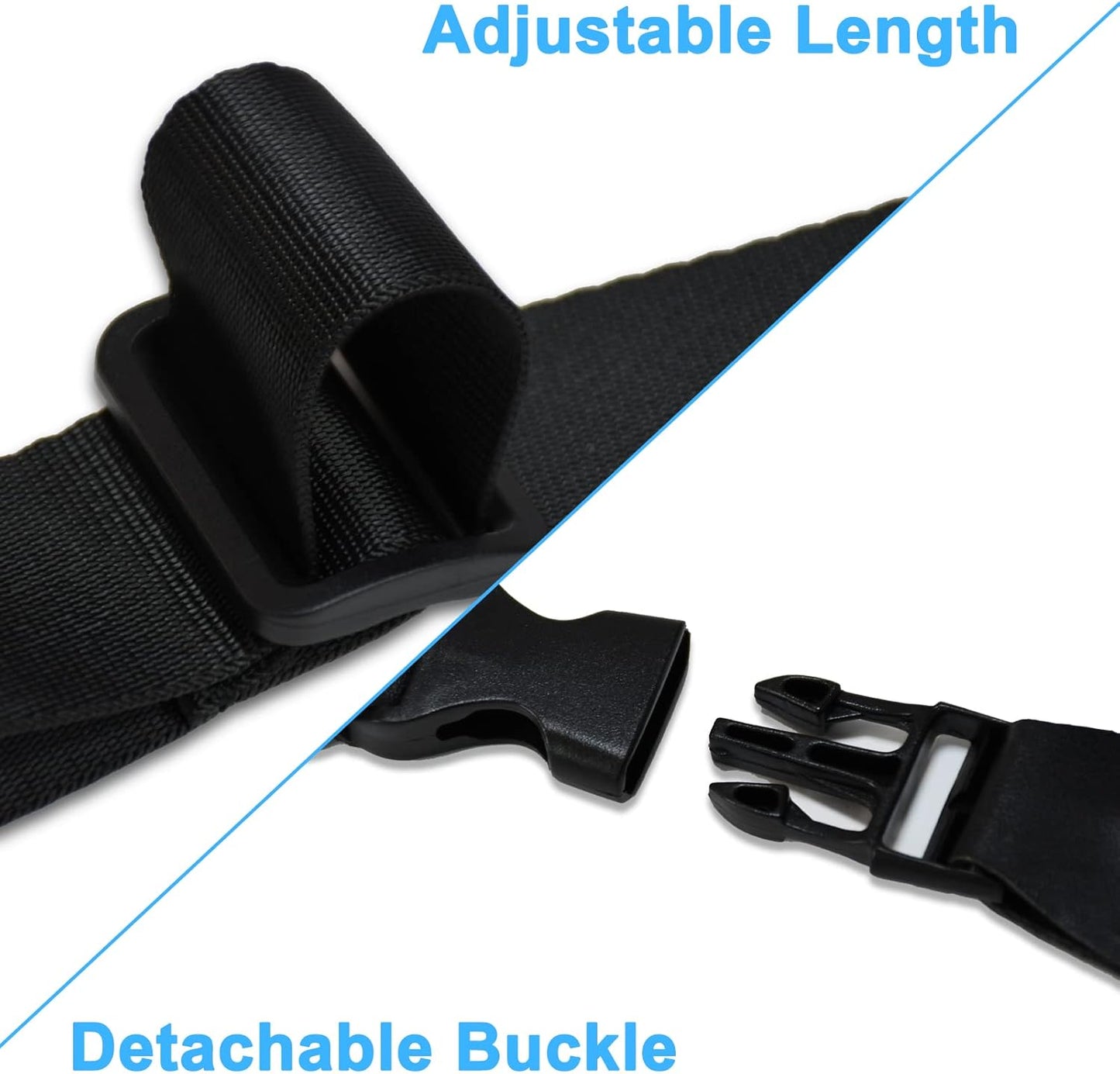 Adjustable Removable Shoulder Strap Black – Replacement Neck Lanyard for Tablet, iPad, Camera, Laptop, Binoculars & Luggage Bags | Comfortable & Durable Carry Strap