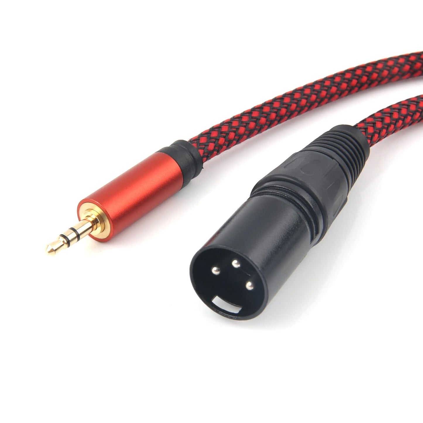 3.5mm TRS to XLR Male Cable – Smartphone to Mixer Audio Adapter
