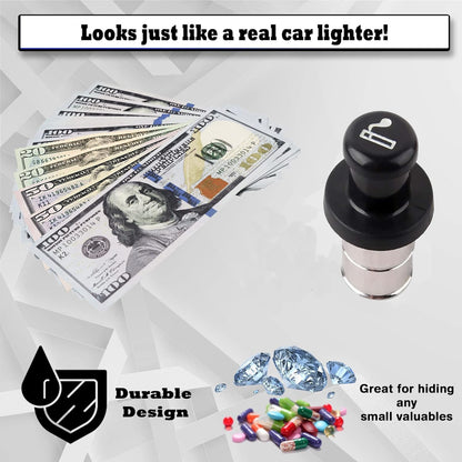Vehicle Lighter Diversion Safe, Hidden Storage Container for Cash and Valuables