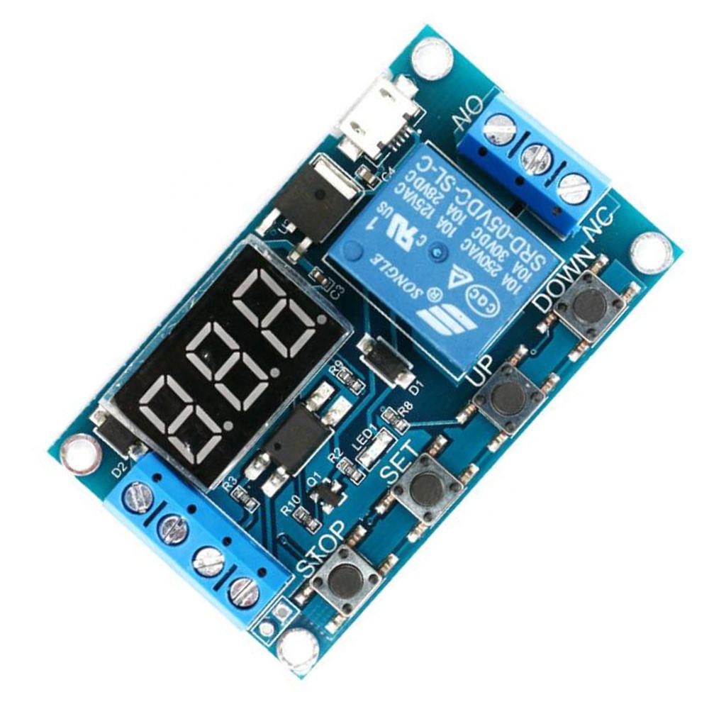 1 Channel Timer Relay Module DC 5V–36V – Cycle Delay Timer Switch with LED Display for Motors, Lights, Pumps & Automation Projects