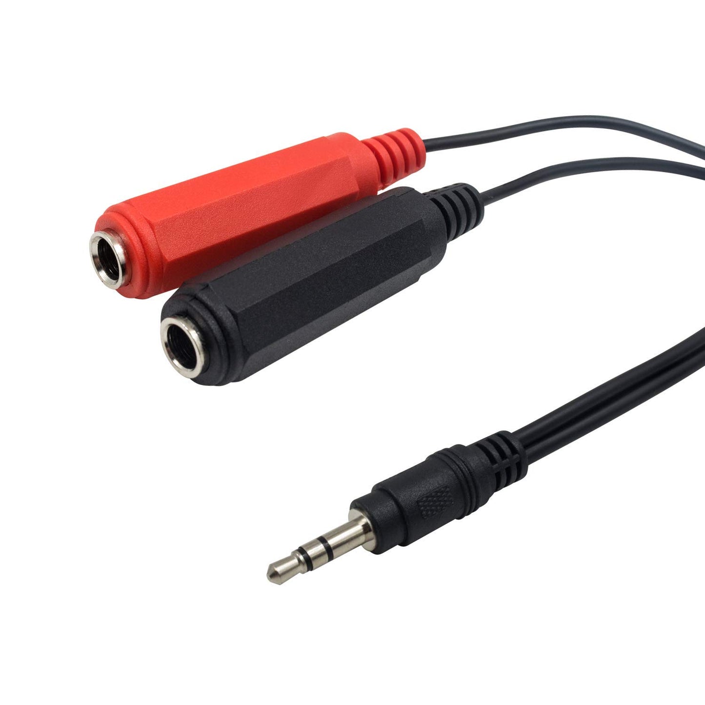 3.5mm to Dual 1/4 Inch Stereo Y Splitter Cable – Premium 1/8" TRS Male to 2 x 6.35mm Female Headphone Adapter, 20cm/8 Inch Audio Jack Converter
