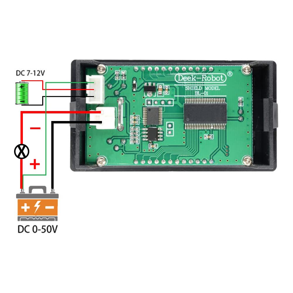 LCD Digital Voltmeter Ammeter Wattmeter DC 0-100V 10A 250W – Voltage Current Power Meter Tester with LCD Display