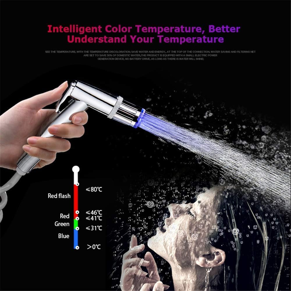 LED Faucet Light Tap Nozzle RGB Temperature Sensor Water Glow Aerator – Color Changing Water Saver for Kitchen & Bathroom