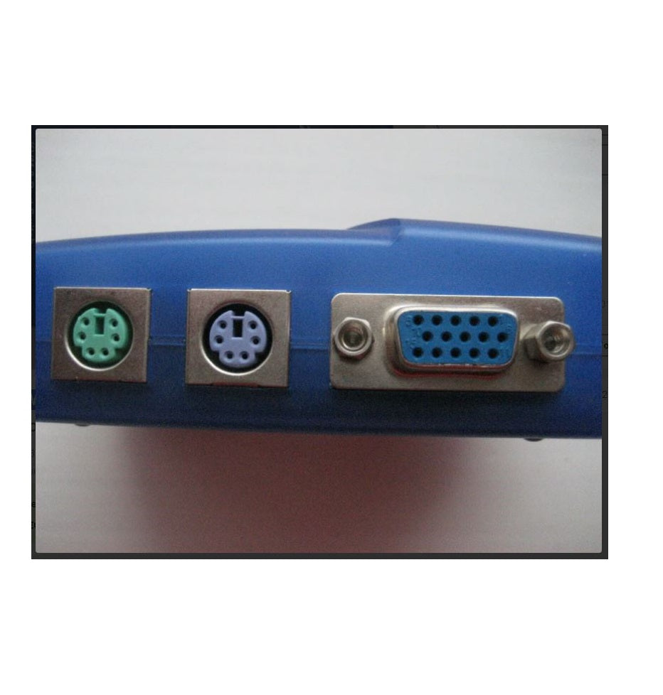 Branded Used KVM 2-Port Switch KVM-102-01 VGA PS/2 with Cables | Control 2 PCs with 1 Monitor, Keyboard & Mouse