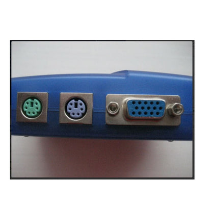 Branded Used KVM 2-Port Switch KVM-102-01 VGA PS/2 with Cables | Control 2 PCs with 1 Monitor, Keyboard & Mouse