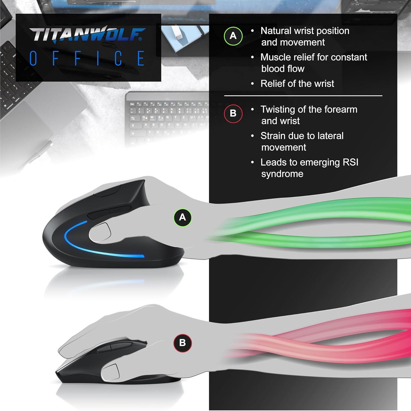 USB Wired Optical Mouse 1.5 Meter – Ergonomic 6 Buttons 1600 DPI High Precision Mouse for Laptop, Desktop PC & MacBook