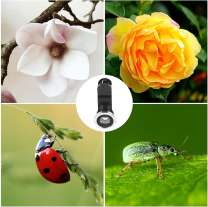 3-in-1 Phone Camera Lens Kit – Fisheye, Macro & Wide Angle Lenses for Smartphones, Universal Clip-On Mobile Photography Kit, Easy Installation Compatible with All Devices