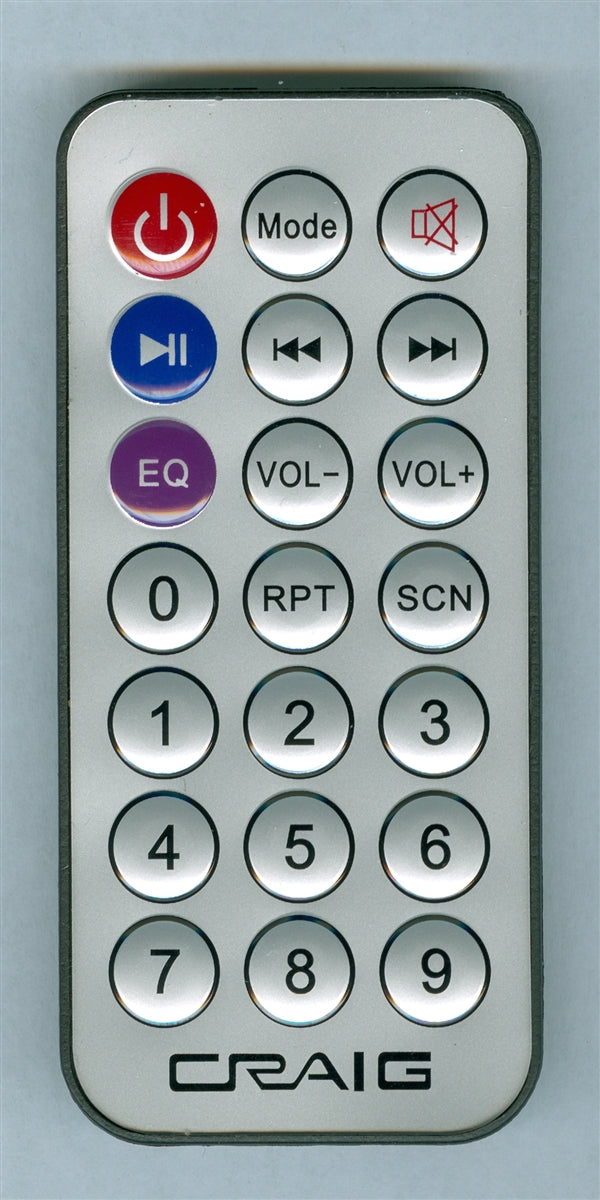 CRAIG CHT909CRC Genuine OEM Original Remote – Replacement Remote Control for CRAIG Audio Systems