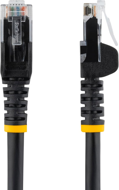 Star Tech Premium 6ft CAT6 Ethernet Cable LSZH – 10Gbps 650MHz RJ45 UTP Network Patch Cord, 100W PoE Support, Snagless with Strain Relief, Black (1.8m)