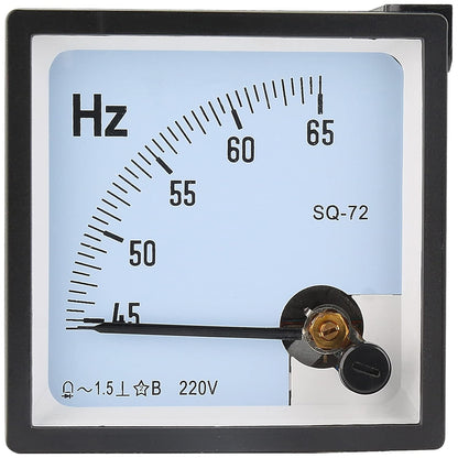 Professional 45–65 Hz Analog Frequency Panel Meter – 1.5% Accuracy Class