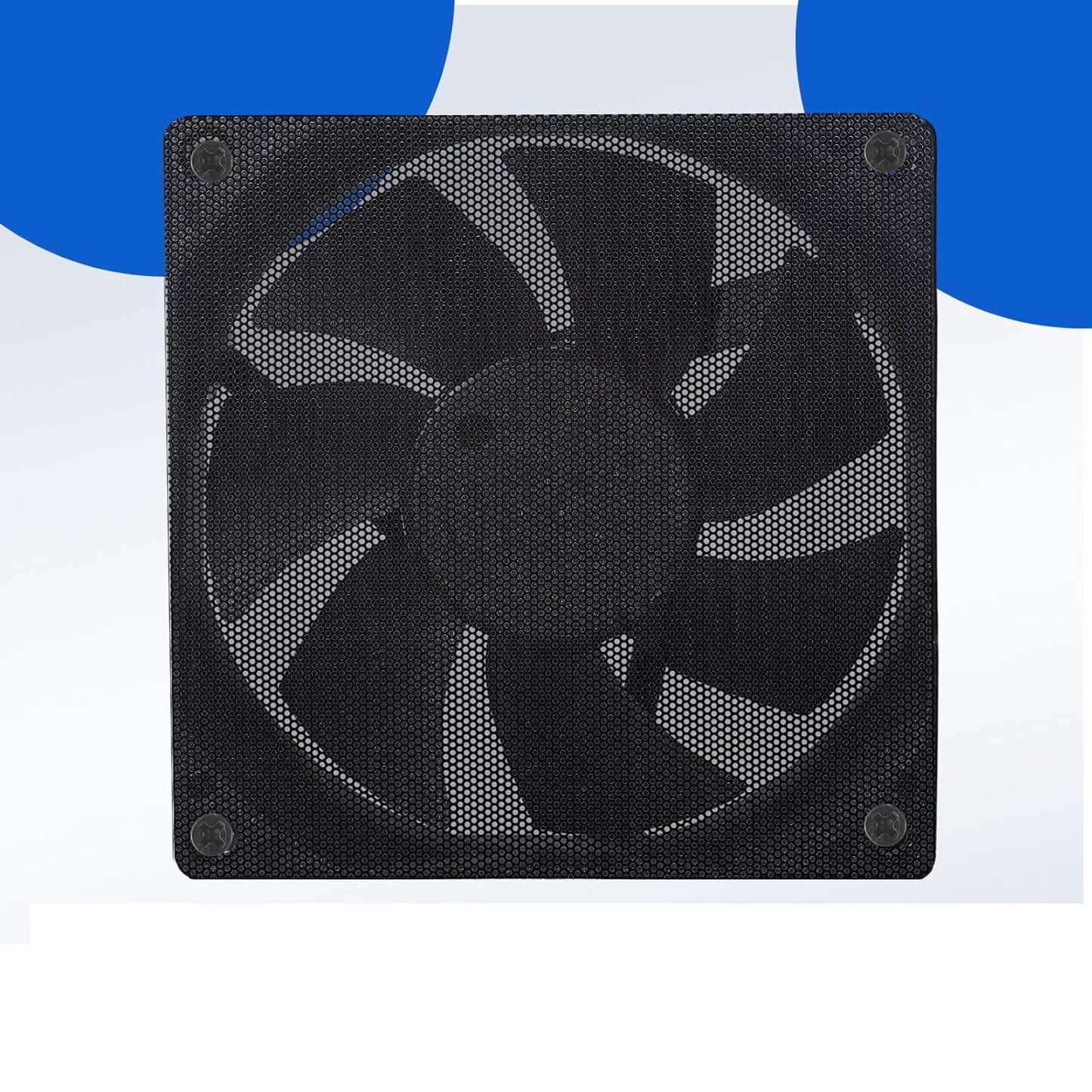 120mm PC Case Fan Filter – Magnetic PVC Dustproof Mesh Cover with screw (Black)