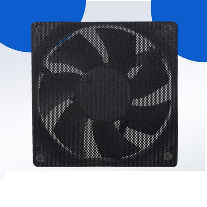 120mm PC Case Fan Filter – Magnetic PVC Dustproof Mesh Cover with screw (Black)